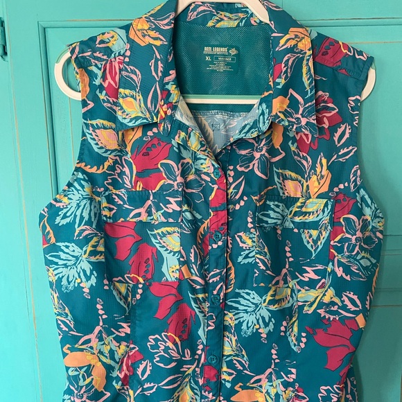 Reel Life Summer Matching Set Women Large - Extra Large Swim Cover Up Tropical - Picture 14 of 16